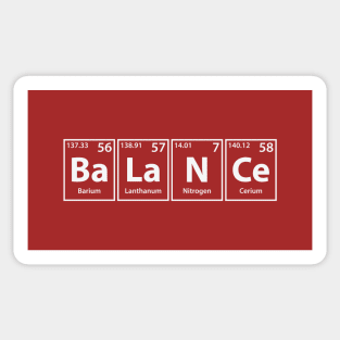 Balance (Ba-La-N-Ce) Periodic Elements Spelling Sticker